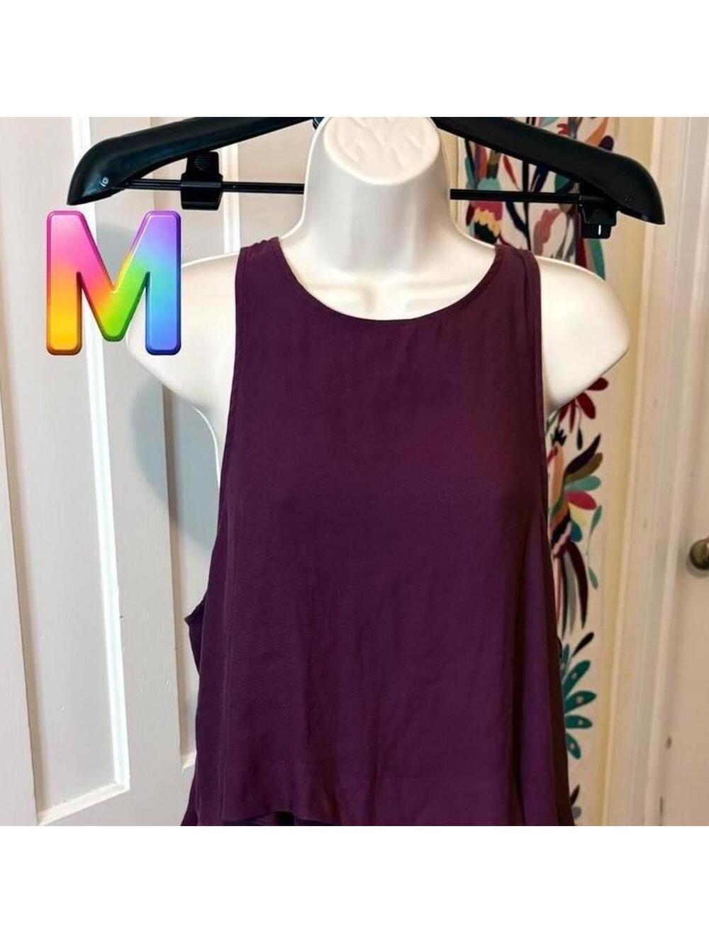 Free People plum colored Layered Tank Top